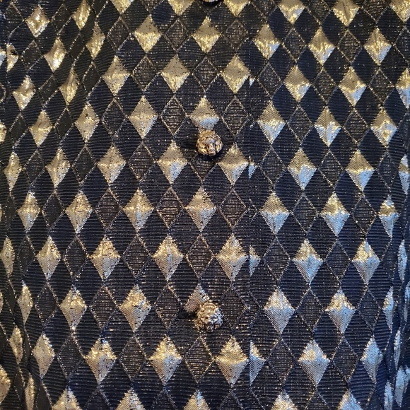 Wahls Vintage Black and Gold Blazer Women's Size 6 (S-M) - Picture 7 of 9